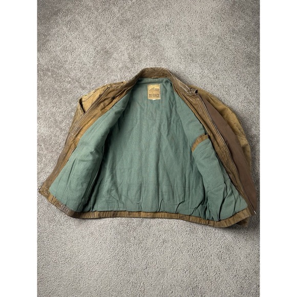 Mens Leather New Zealand Outback Brown Jacket Made in Korea, Size 42 (L/XL) - Picture 4 of 8